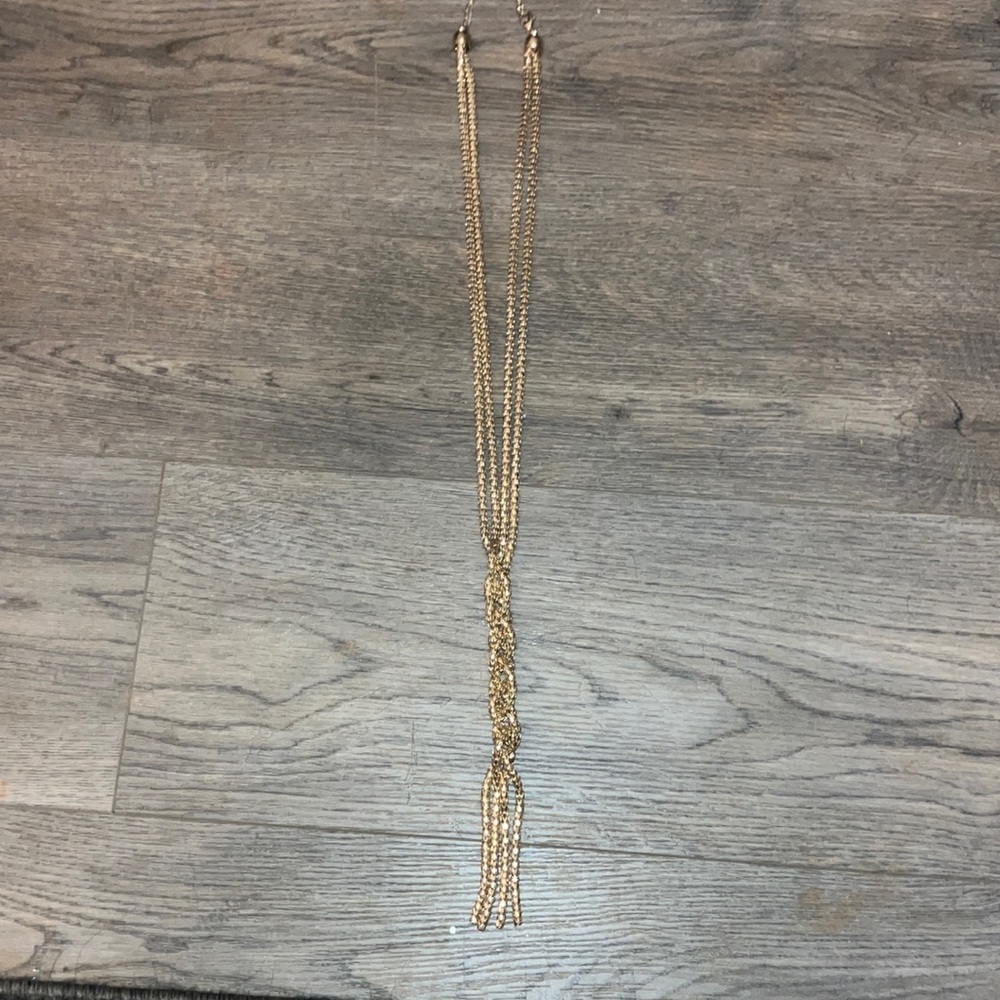 Gold elegance braided necklace